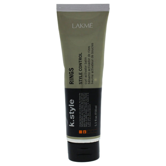 Lakmé Ring Curl Activator Balm tube for long-lasting curls and waves with frizz control and floral fragrance.
