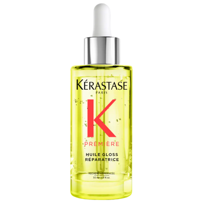 Kérastase Première Repairing High Shine Oil for smooth, shiny, and healthy hair, protects against damage and heat.