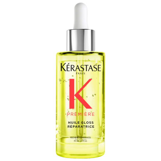 Kérastase Première Repairing High Shine Oil for smooth, shiny, and healthy hair, protects against damage and heat.
