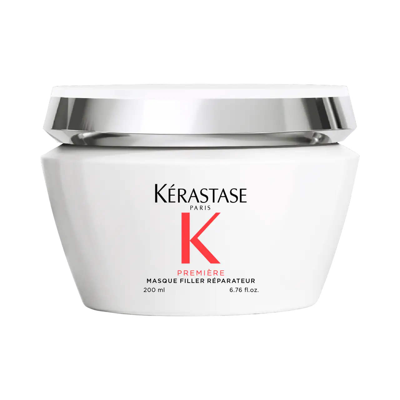 Kérastase Masque Filler Réparateur for damaged hair in a 200ml jar, designed to strengthen and protect hair.