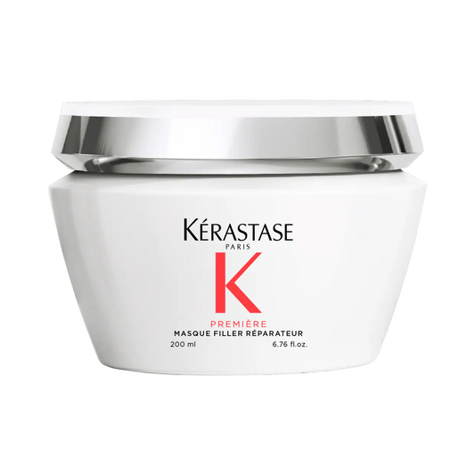 Kérastase Masque Filler Réparateur for damaged hair in a 200ml jar, designed to strengthen and protect hair.