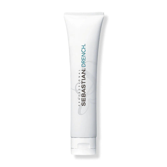 Sebastian Drench Mask for deep moisture, rehydrates dry hair, adds shine, and is color-safe for treated hair.
