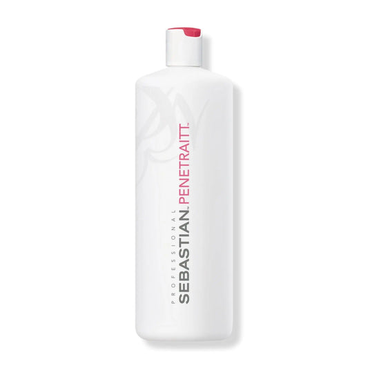 Sebastian Penetraitt Conditioner bottle for deep moisture, repair, and shine for stressed, color-treated hair.
