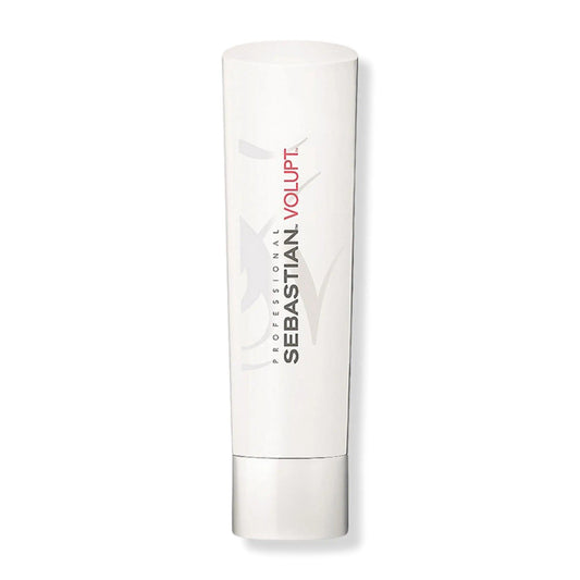 Sebastian Volupt Conditioner bottle for hydration, volume, and softness with bamboo extract, ideal for detangling hair.