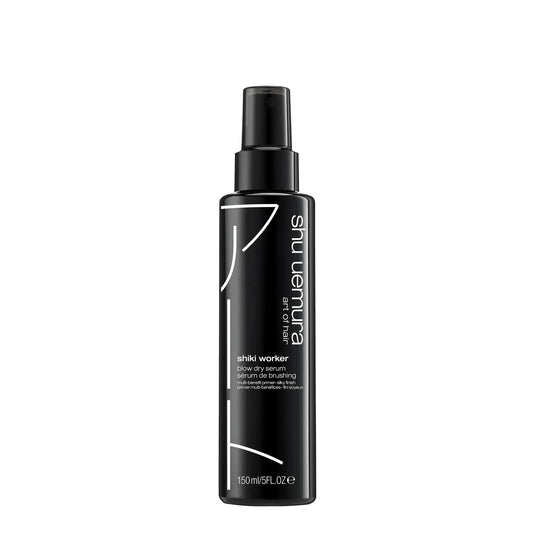 Shiki Worker styling paste in a black bottle for flexible hold and matte finish on all hair types.