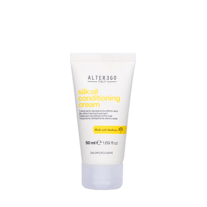 Silk Oil Conditioning Cream by Alter Ego, 50ml tube for nourishing and smoothing unruly, frizzy hair.