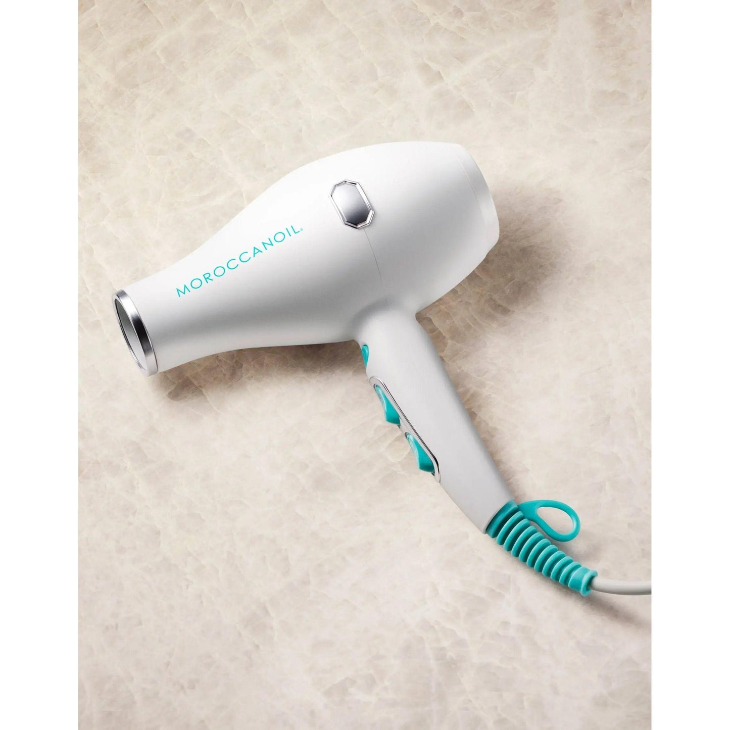 Moroccanoil hair dryer featuring a sleek design and innovative technology for efficient styling.