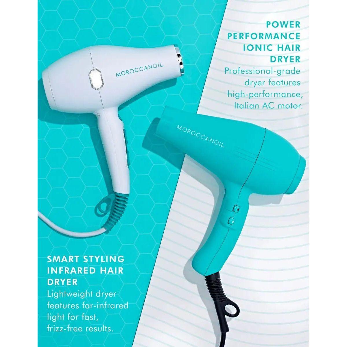 Smart Styling Infrared Hair Dryer and Ionic Hair Dryer showcasing lightweight design for fast, frizz-free results.