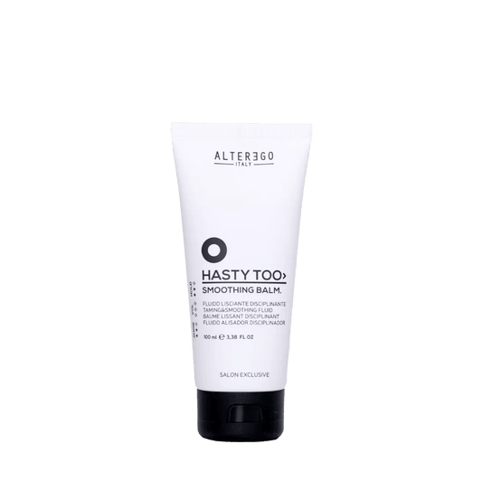 Smoothing Balm by Alter Ego Italy, anti-frizz and anti-humidity treatment for glossy, hydrated hair.