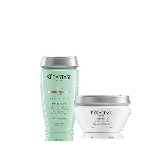 Kérastase Specifique Bain Divalent Shampoo and Mask for Oily Roots and Dry Ends