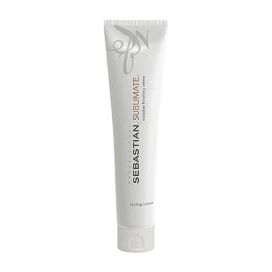Sebastian Professional Sublimate Invisible Finishing Cream in a tube, providing frizz control and smooth hair.