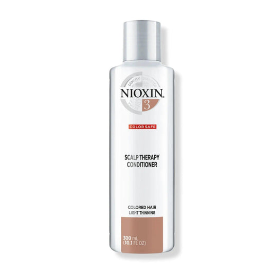 Nioxin System 3 Scalp Therapy Conditioner for colored hair, 300ml, promotes thicker, fuller hair and reduces breakage.