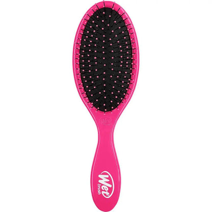 The Wet Brush Original Detangler in vibrant pink, designed for painless detangling of wet or dry hair.