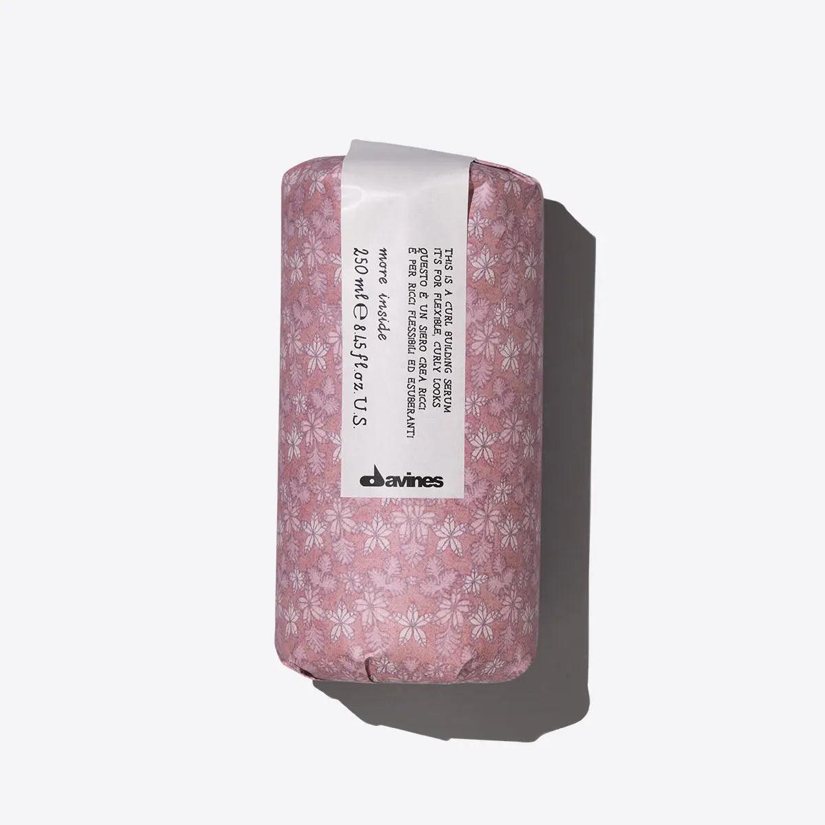 Floral-patterned Davines shampoo bar in eco-friendly packaging, 250 ml