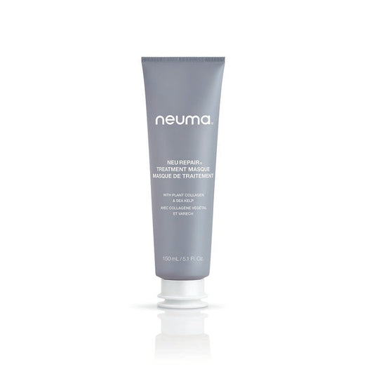 Neuma Neu Repair Treatment Masque tube for restoring damaged hair, providing nourishment and moisture for vibrant locks.