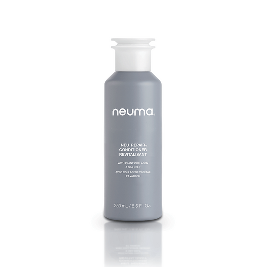 Neu Repair Conditioner bottle by Neuma, 250ml, enhances hair strength and moisture with a revitalizing formula.