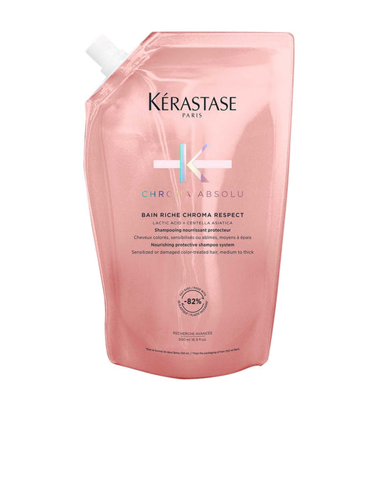 Chroma Absolu Bain Riche Chroma Respect Shampoo Refill Pouch Kerastase Claudia Iacono