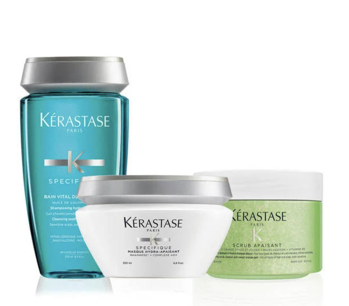 FUSIO SCRUB SENSITIVE SCALP HOME TREATMENT HAIR CARE SET Kerastase Claudia Iacono