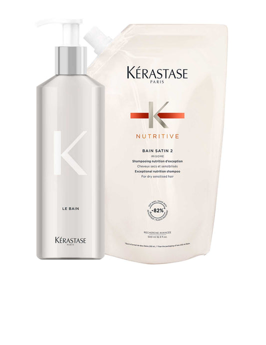 Nutritive Bain Satin 2 Shampoo Refill Bundle Kerastase Claudia Iacono