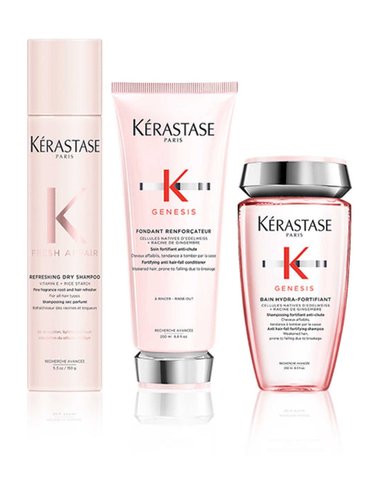 Routine Genesis & dry shampoo Fresh Affair Kerastase Claudia Iacono